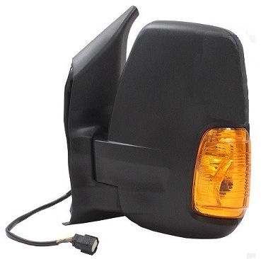 TRANSIT MK9 (V363) 2014-2018 SIDE MIRROR, W/ RESISTANCE, ELECTRICAL ADJ., REGULAR ARM, LEFT (W/INDICATOR YELLOW)