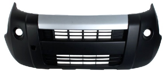FIORINO-NEMO-BIPPER CARGO, 2007-2016 FRONT BUMPER, W/FOG LAMP HOLE, BLACK (WITH GRAY CHEST)