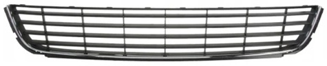 GOLF VI 2008-2012 BUMPER GRILLE, LOWER, W/ CHROME STRIP