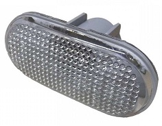 CLIO 2001-2005 SIDE LAMP, WHITE W/O BULBHOLDER, (LEFT=RIGHT) (+LOGAN, DUSTER, KANGOO)