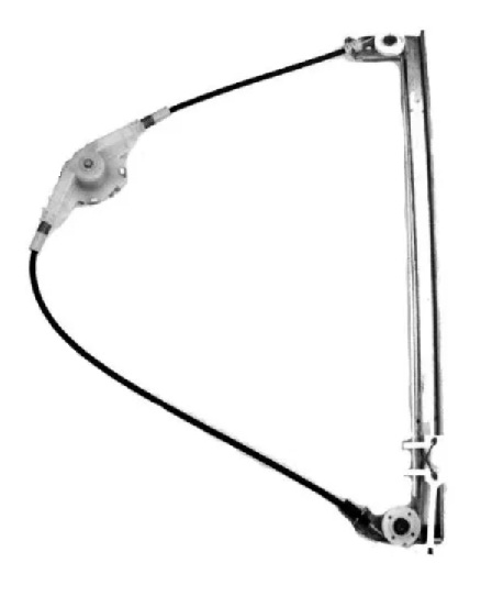 DOBLO 2000-2005 (+2009->) FRONT DOOR WINDOW-LIFT REGULATOR (MANUAL), LEFT