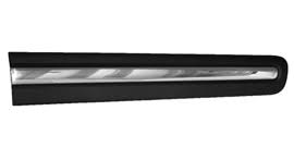 500L FRONT DOOR MOULDING, PROTECTION STRIP (CHROME), LEFT