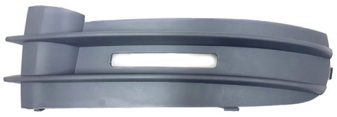 CADDY 2004-2011 FRONT BUMPER GRILLE, W/O FOG LAMP HOLE, LEFT