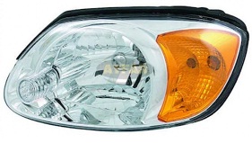 ACCENT 2003-2004 3-4-5 DOOR HEAD LAMP, ELECTRIC ADJ., AMBER CORNER LAMP, LEFT