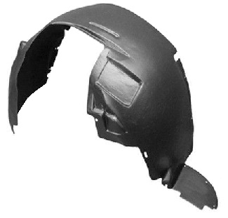 DOBLO 2010-2014 (2015-) FRONT FENDER INNER PLASTIC, W/ SPLASHGUARD, LEFT (INJECTION) (ALSO FITS COMBO 2012-)