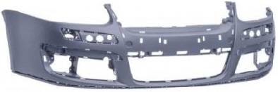 JETTA V 2005-2011 FRONT BUMPER, BLACK, W/INNER SUPPORT BRACKET, (SUITABLE FOR HEADLAMP WASH)
