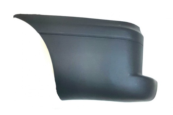 DOBLO 2000-2005 REAR BUMPER END CAP, BLACK W/O SENSOR HOLE, LEFT