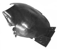 206 HB 1999-2011 FRONT FENDER INNER PLASTIC, REAR PIECE, LEFT
