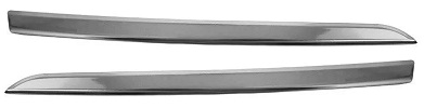THALIA-SYMBOL 2013-2015 FRONT BUMPER GRILLE MOULDING SET, CHROME (LEFT+RIGHT)