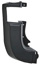 TRANSIT MK9 (V363) 2018-2021 REAR BUMPER CORNER, LEFT, BLACK, TWIN DOOR, (FOR 180° OPENING DOOR)