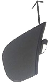 SCIROCCO 2008-2017 REAR BUMPER TOWING HOOK COVER, GRAY