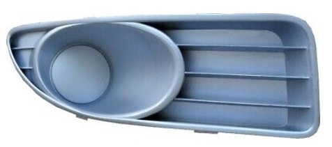 LINEA 2007-2012 FRONT BUMPER GRILLE, W/O FOG LAMP HOLE, GRAY, RIGHT
