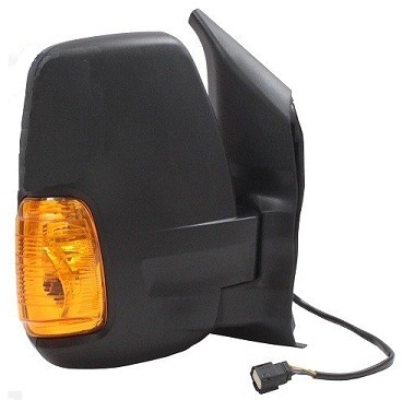 TRANSIT MK9 (V363) 2014-2018 SIDE MIRROR, W/ RESISTANCE, ELECTRICAL ADJ., REGULAR ARM, RIGHT (W/INDICATOR YELLOW)