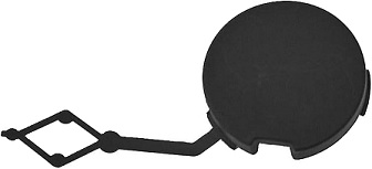 PARTNER 2018- REAR BUMPER TOW HOOK COVER (+RIFTER 2018- , OPEL COMBO D 2018- , CITROEN BELINGO 2018-  , FIAT DOBLO 2022- )