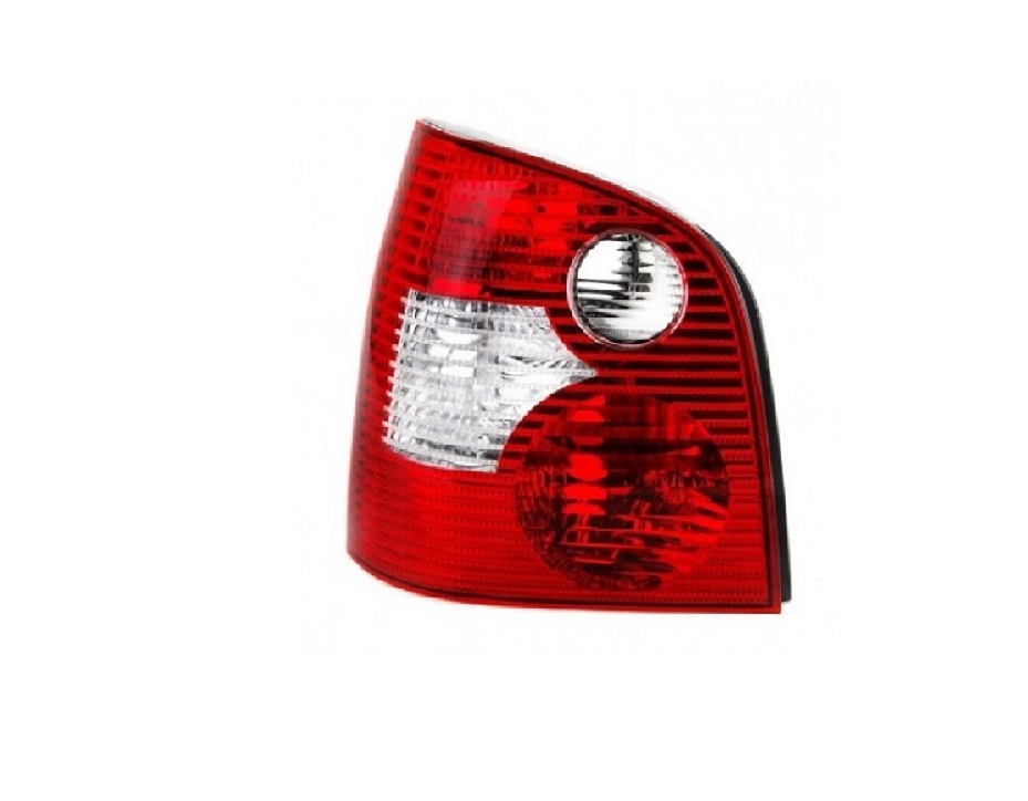 POLO 2002-2005 REAR LAMP COMPLETE W/O BULB, RIGHT (RED-WHITE)