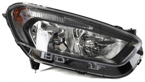 TOURNEO COURIER 2018- HEADLAMP RIGHT, (W/ BLACK BASE PLATING), (VEHICLE FOR LHD)