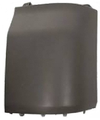 TRANSPORTER T5 2005-2009 + 2010-2015 SINGLE DOOR, REAR BUMPER END CAP, (GRAINED) DARK GRAY, RIGHT
