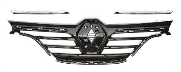 MEGANE IV HATCHBACK / SEDAN 2016- RADIATOR GRILLE COMPLETE (W/ TWO OF CHROMED)
