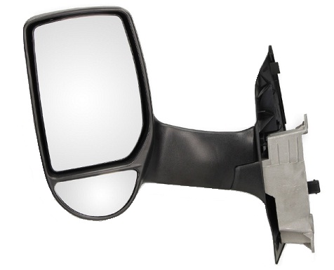 TRANSIT MKVI (V184) 2001-2006 + MKVII (V347) 2006-2013 SIDE MIRROR, MANUAL ADJ., EXTRA-LONG ARM, LEFT