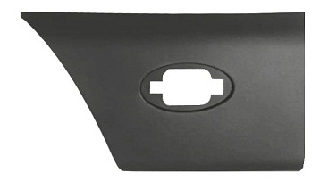 MASTER III 2010-2014 (+2014-2019) SIDE PANEL MOULDING, LEFT, FRONT OF REAR WHEEL, W/MARKER LAMP HOLE (+NISSAN NV 400 2010-2014 & 2014-2019, OPEL MOVANO 2010-2014 & 2014-2019 )