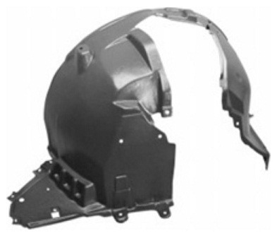 QASHQAI J11 2014-2017,  2017-2021 INNER WHEELHOUSING (INNER PLASTIC FENDER), FRONT, RIGHT