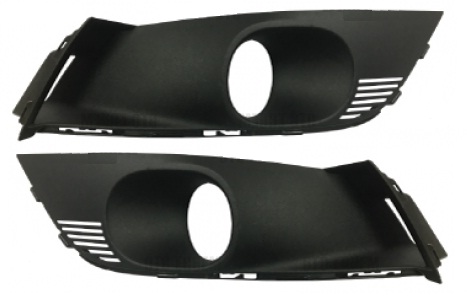 MEGANE IV HATCHBACK 2016- FRONT BUMPER GRILLE SET, W/ FOG LAMP HOLE