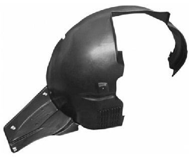 EXPERT 2007-2016 FRONT FENDER INNER PLASTIC, RIGHT (+CITROEN JUMPY 2007-2016, FIAT SCUDO 2007-2016)