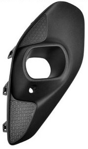 CORSA F 2020- FRONT BUMPER GRILLE, RIGHT, W/ FOG LAMP HOLE