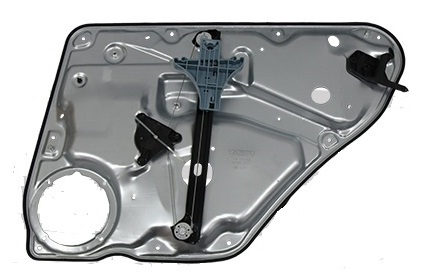 SUPERB 2001-2008 REAR DOOR WINDOW-LIFT REGULATOR, ELECTRIC ADJ., W/O MOTOR, LEFT (4-5 DOORS)