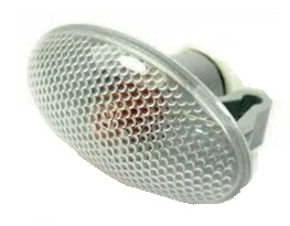 TRANSIT MKV 1995-2001 + MKVI (V184) 2001-2006 +  (V347) 2006-2013 SIDE INDICATOR LAMP, OVAL SHAPED, WHITE W/O LAMP BASE (LEFT=RIGHT)