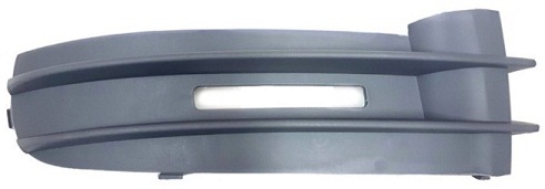 CADDY 2004-2011 FRONT BUMPER GRILLE, W/O FOG LAMP HOLE, RIGHT