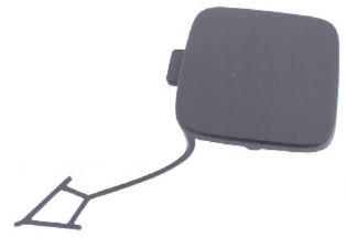 CADDY 2021- REAR BUMPER TOWING HOOK COVER, BLACK