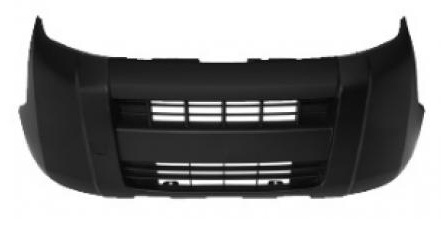 FIORINO-NEMO-BIPPER CARGO 2007-2016 FRONT BUMPER, W/O FOG LAMP HOLE, BLACK