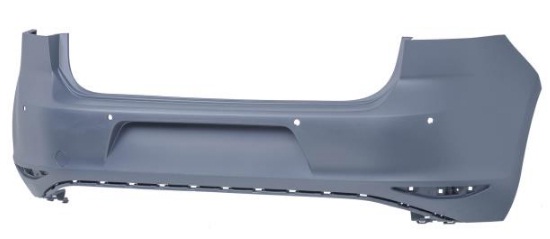 GOLF VII 2012-2019 REAR BUMPER PRIMED W/ HOLES FOR PARK SENSOR