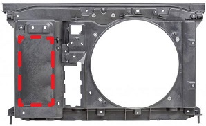 PARTNER 2009-2017 (+BERLINGO) FRONT PANEL COMPLETE, W/AIRCON. (FRONT COWLING, PLASTIC, ) (+CITROEN C4 2004-2017, CITROEN DS4 2015, CITROEN DS5 2011-, PEUGEOT 307 2005-2009, PEUGEOT 308 (T7) 2007-2011, PEUGEOT 3008 2009-2013, PEUGEOT 5008 2009-2016, PEUGOT RCZ 2010- )