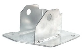 MEGANE II 2002-2006 (+2006-2009) SEDAN REAR BUMPER REINFORCEMENT, HOLDER BRACKET, RIGHT