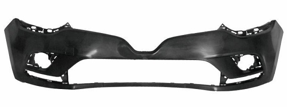 CLIO IV 2015- FRONT BUMPER, PRIMED (ALL MODELS)