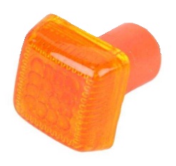 TRANSIT MKIV 1991-1994 SIDE LAMP W/BULB, SQUARE SHAPED, AMBER
