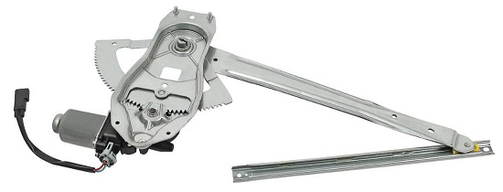 TRANSIT MKVI (V184) 2001-2006 + MKVII (V347) 2006-2013 FRONT DOOR WINDOW-LIFT REGULATOR, ELECTRIC ADJ., W/ MOTOR, LEFT