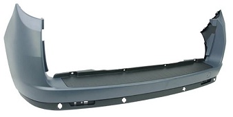DOBLO 2010-2014 (TWIN DOOR) REAR BUMPER, W/ SENSOR HOLE, PRIMED
