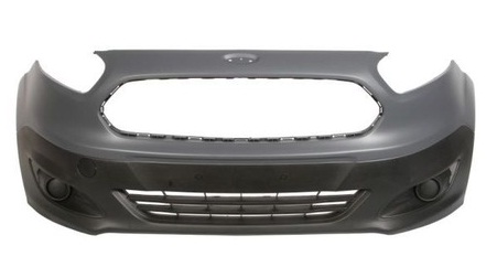 TOURNEO COURIER 2014-2018 FRONT BUMPER W/O FOG LAMP HOLE, BLACK