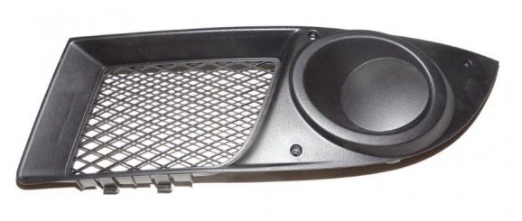 DOBLO 2006-2009 FRONT BUMPER GRILLE, W/O FOG LAMP HOLE, LEFT
