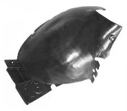 206 HB 1999-2011 FRONT FENDER INNER PLASTIC, REAR PIECE, RIGHT