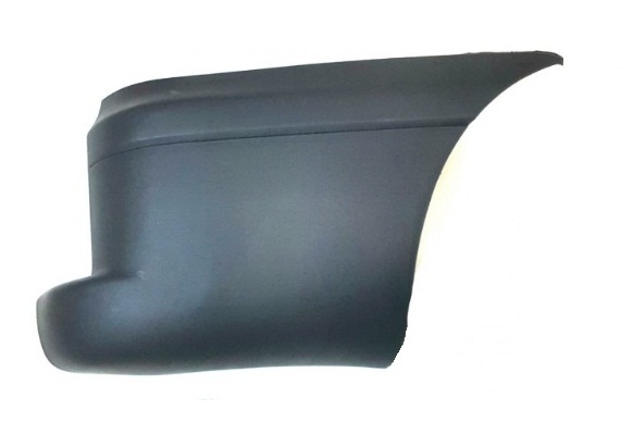 DOBLO 2000-2005 REAR BUMPER END CAP, BLACK W/O SENSOR HOLE, RIGHT