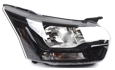 TRANSIT MK9 (V363) 2014-2018 HEADLAMP ELECTRIC ADJ., W/ MOTOR, BLACK HOUSING, RIGHT