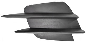 W205 2019- FOG LAMP COVER, BIG PIECE, LEFT