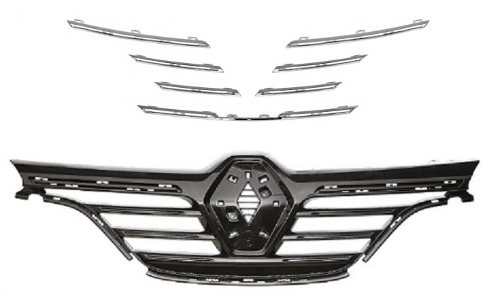 MEGANE IV HATCHBACK / SEDAN 2016- RADIATOR GRILLE COMPLETE (W/ SEVEN OF CHROMED)
