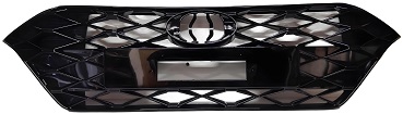 I20 2021-2023 RADIATOR GRILLE, GLOSSY BLACK