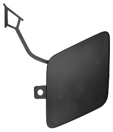 PASSAT B8,5 2019-2022, 2023-2024 FRONT BUMPER TOWING HOOK COVER, BLACK