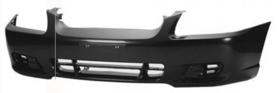 ACCENT 2001-2002 4 DOOR FRONT BUMPER, W/O FOG LAMP HOLE